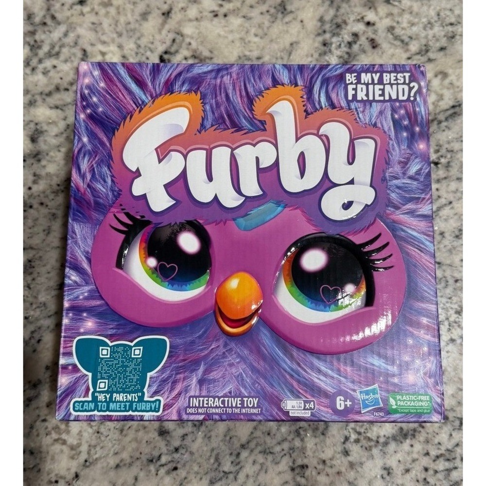 Hasbro Furby Purple Interactive Toy Voice Activated Plush 15 Accessories F6743